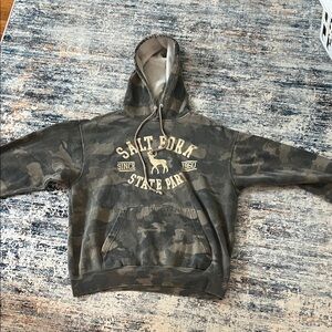 MV Sport Camouflage Hoodie with Cream Print